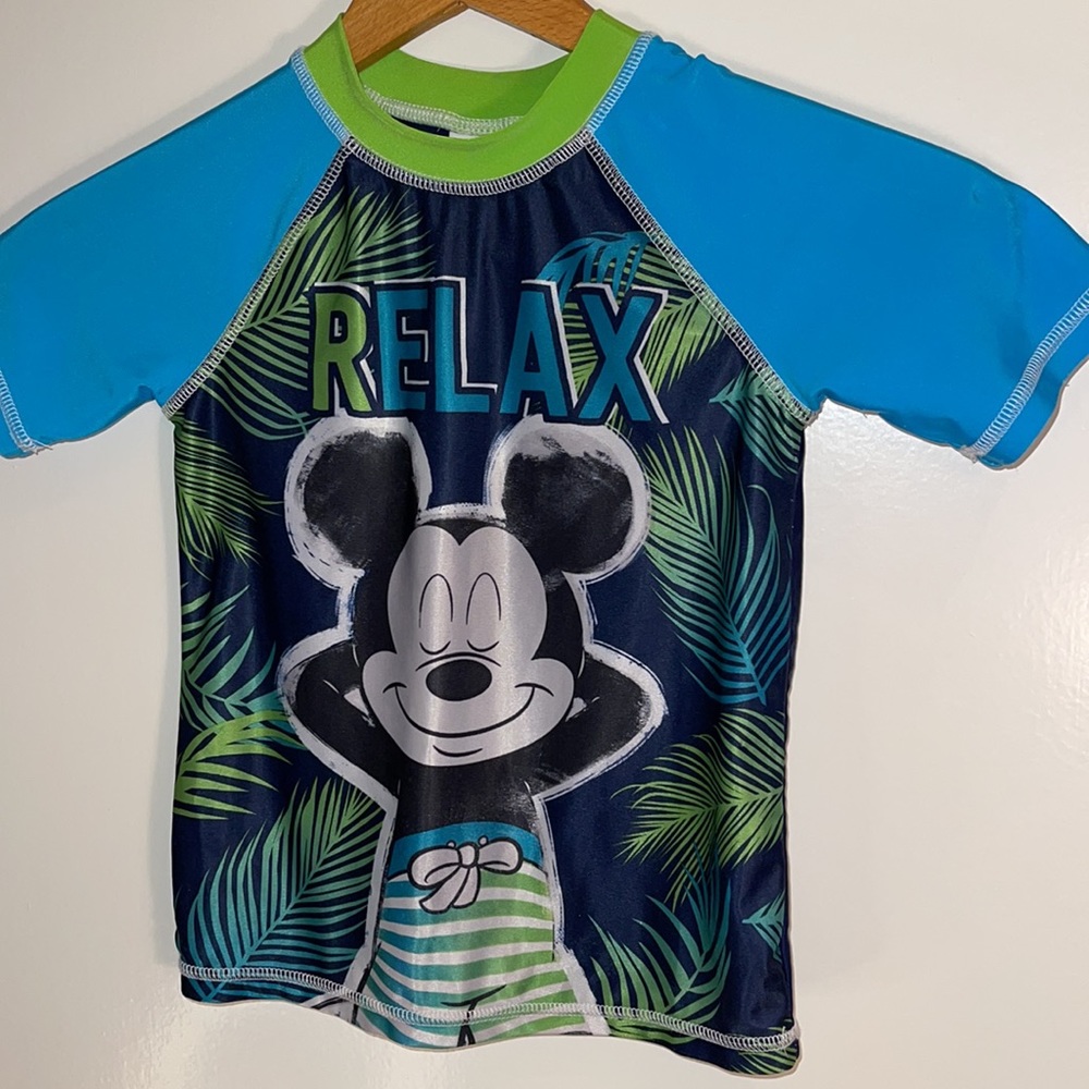 Boys 4T Swim shirt Disney Mickey Mouse